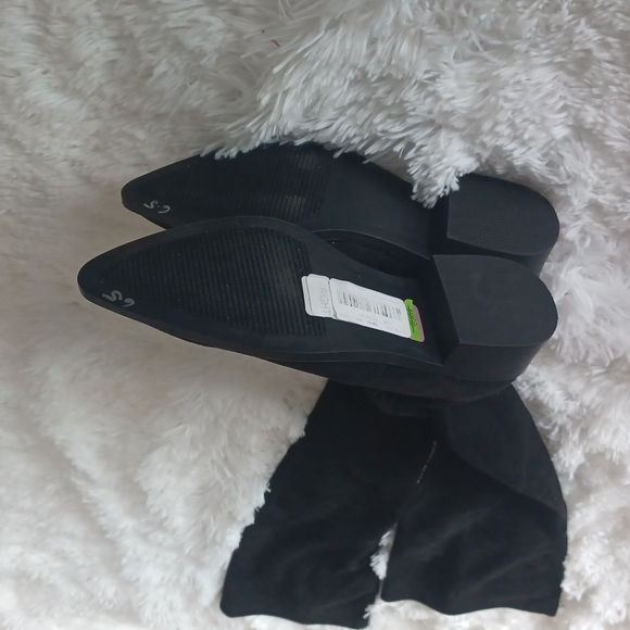 STEVE MADDEN Jody Black Faux Suede Over The Knee Riding Boots SZ 6.5 New w/o Box - Picture 9 of 10